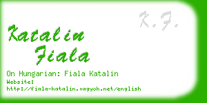 katalin fiala business card